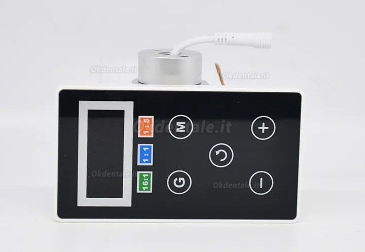 Micromotore elettrico brushless integrato con fibra ottica LED per poltrona odontoiatrica